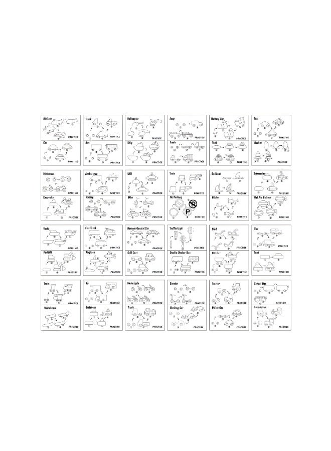 Capstro How to Draw Step-by-Step Drawing Book for Kids – Guided Sketch Practice for Early Art Skills, Creative Learning & Screen-Free Activity – Transportation Theme - Image 5